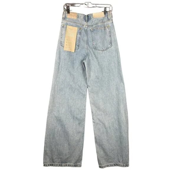 NWT Everlane Baggy Jeans Lightwash 25R Organic Cotton - Picture 2 of 6